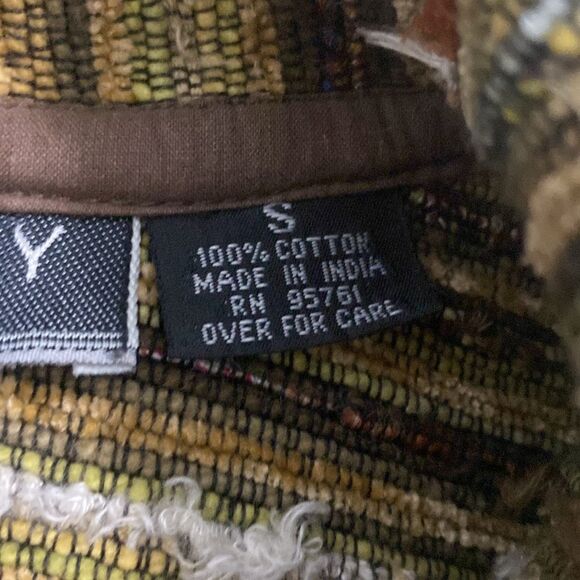 New identity bohemian 100% cotton blazer jacket size small - Picture 5 of 8